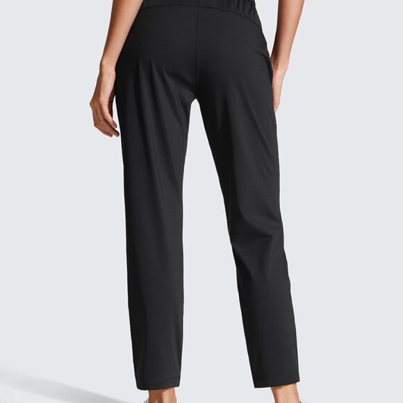 Womens 4-Way Stretch Ankle Golf Pants 7/8 Casual Dress Work Athletic Travel Work - Picture 2 of 7